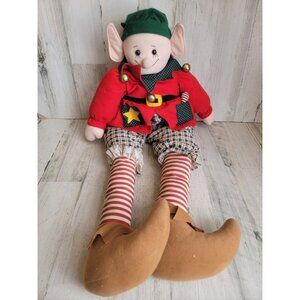 Large vintage elf weighted doll Bell‎ home decor plush xmas